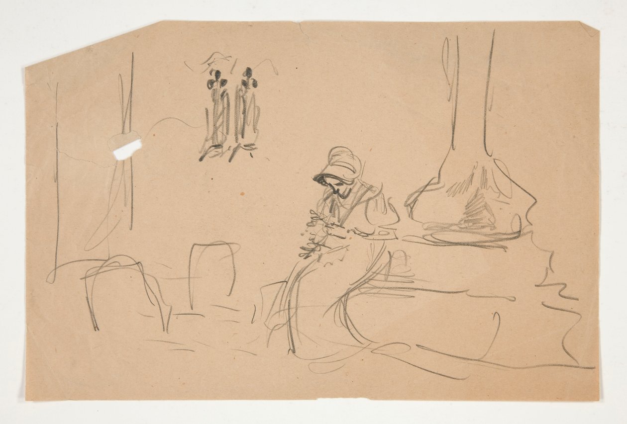 Luonnos varten tekijältä Edwin Austin Abbey