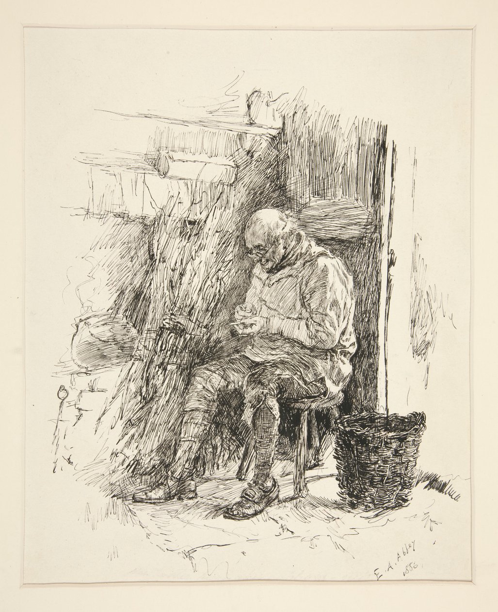 Luonnos varten tekijältä Edwin Austin Abbey