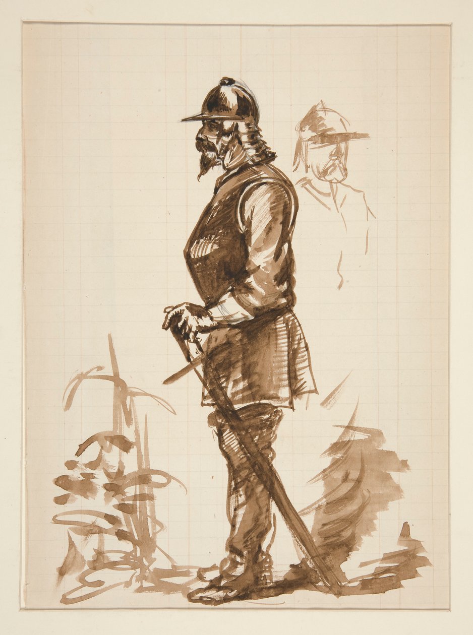 Luonnos varten tekijältä Edwin Austin Abbey
