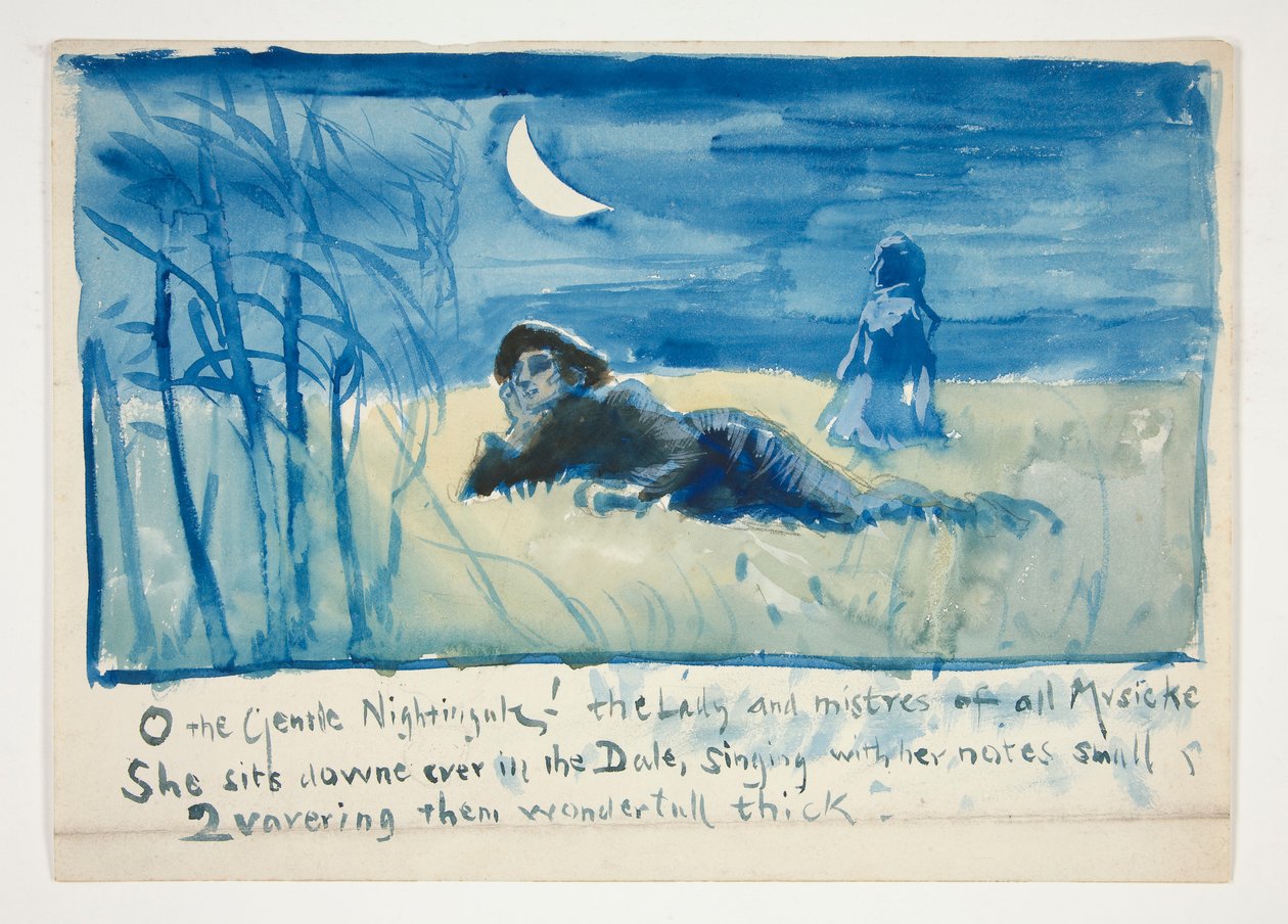 Luonnos varten tekijältä Edwin Austin Abbey