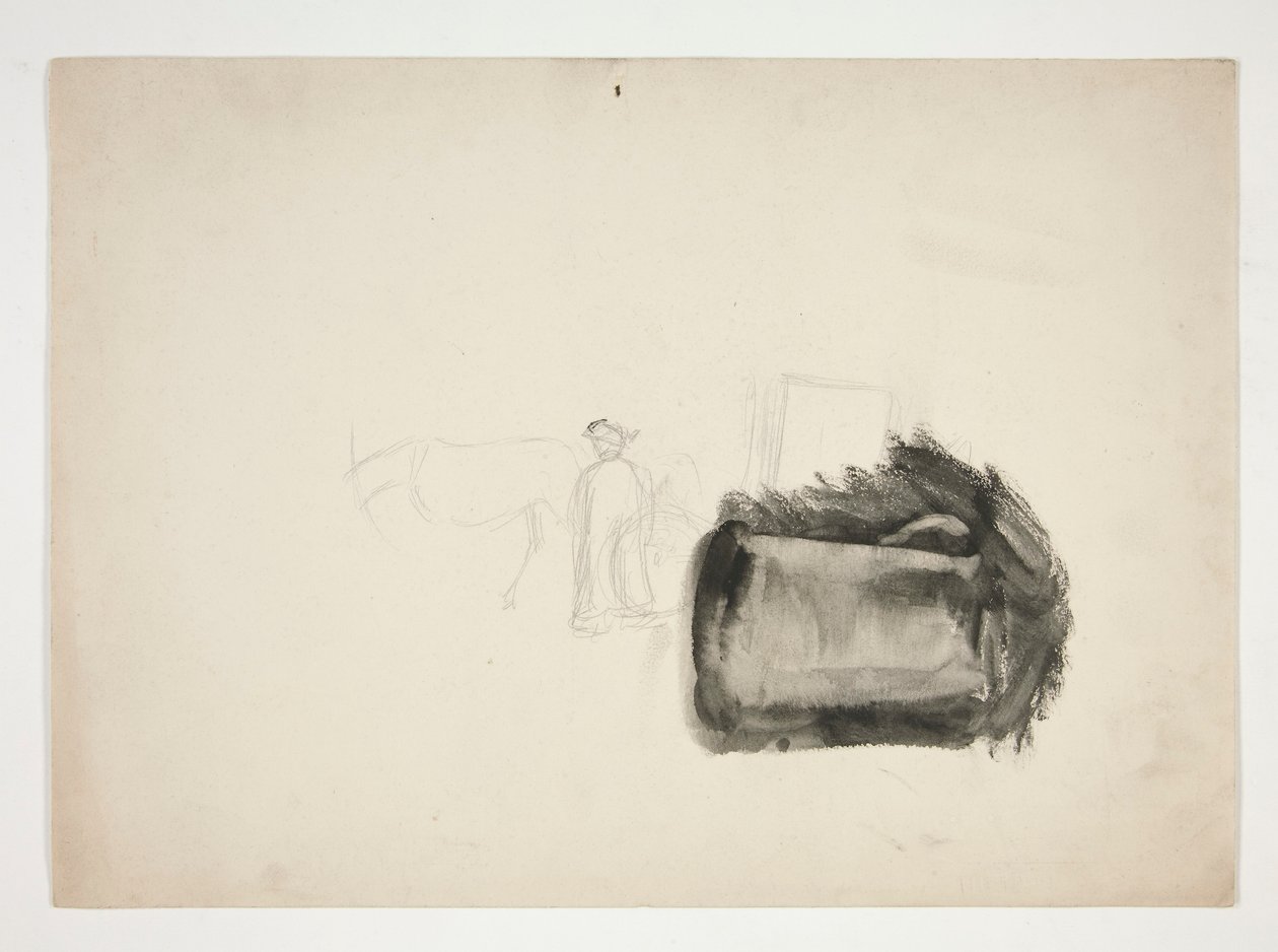 Luonnos tankardista tekijältä Edwin Austin Abbey