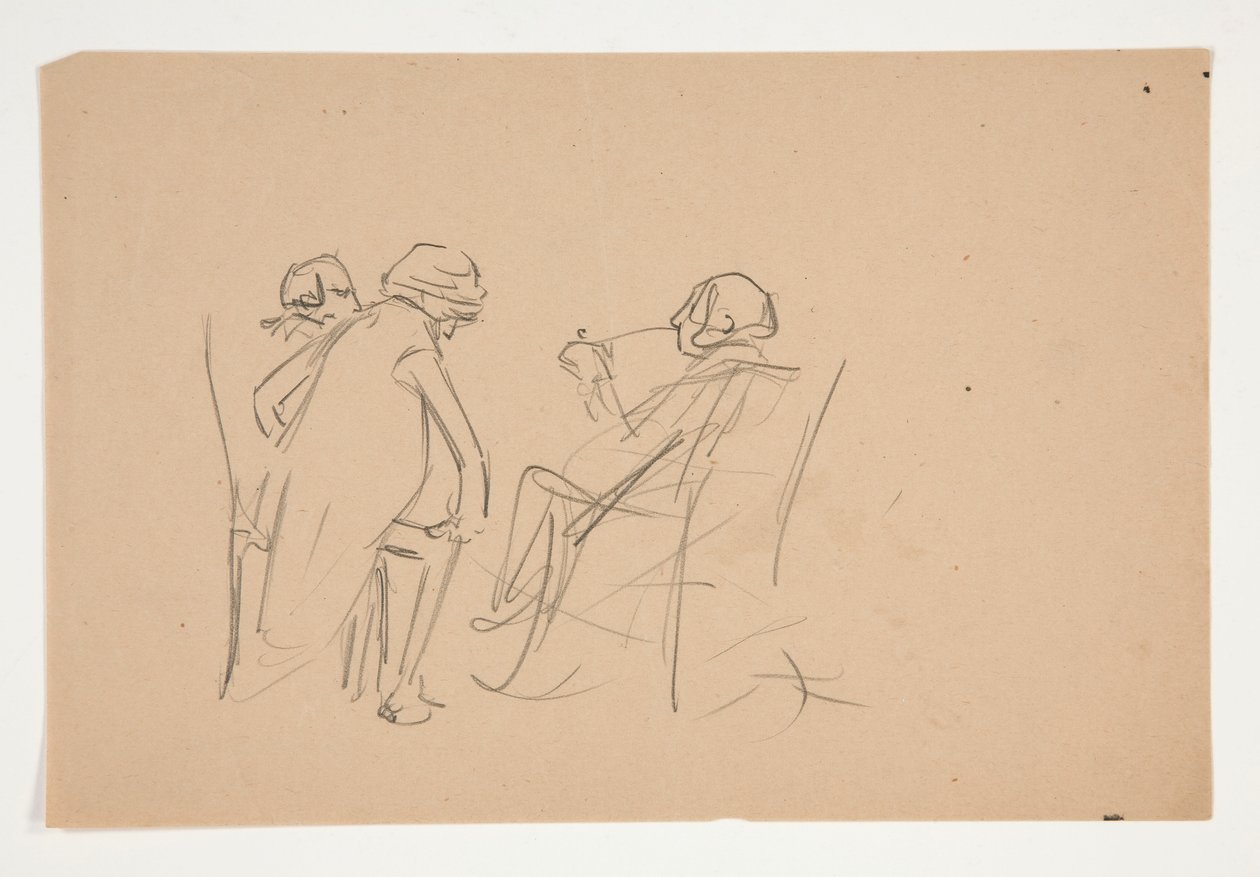 Tutkimus .1207:lle - kuvitus Oliver Goldsmithille tekijältä Edwin Austin Abbey