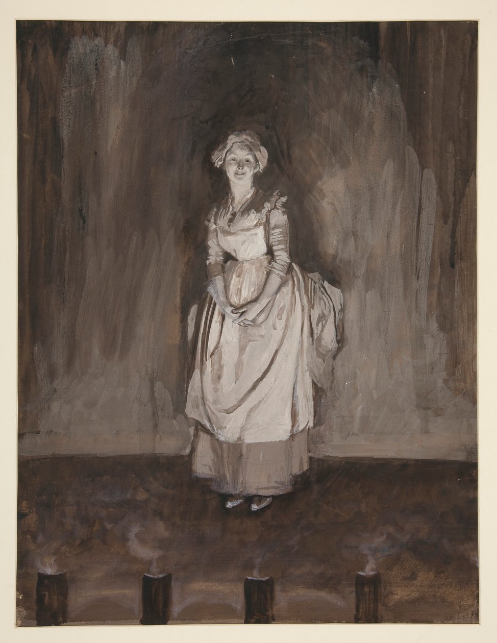 Tutkimus epilogille, kuvitus Oliver Goldsmithille tekijältä Edwin Austin Abbey