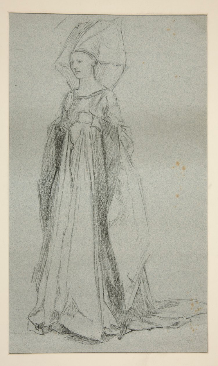 Tutkimus Lady Annelle, kuningas Richard III:lle (?) tekijältä Edwin Austin Abbey