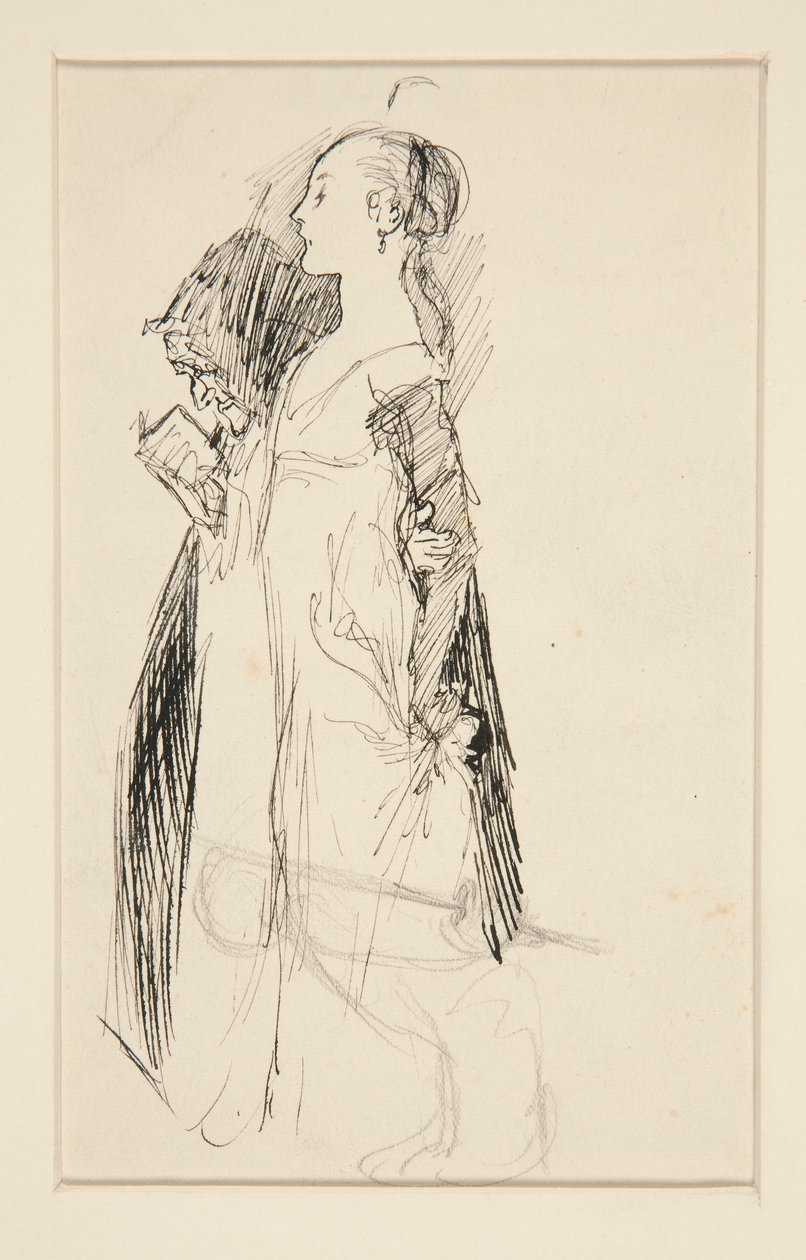Tutkimus Isabellan kasvatukseksi (öljymaalaus) tekijältä Edwin Austin Abbey