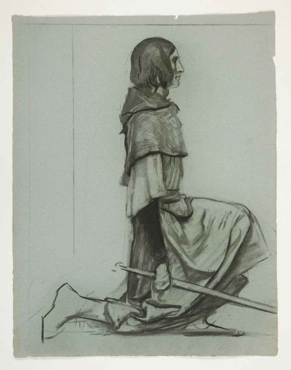 Tutkimus linnaan avaimesta, The Quest of the Holy Graal (15 maalauksen sarja Bostonin yleiselle kirjastolle, valmistui vuonna 1901) tekijältä Edwin Austin Abbey