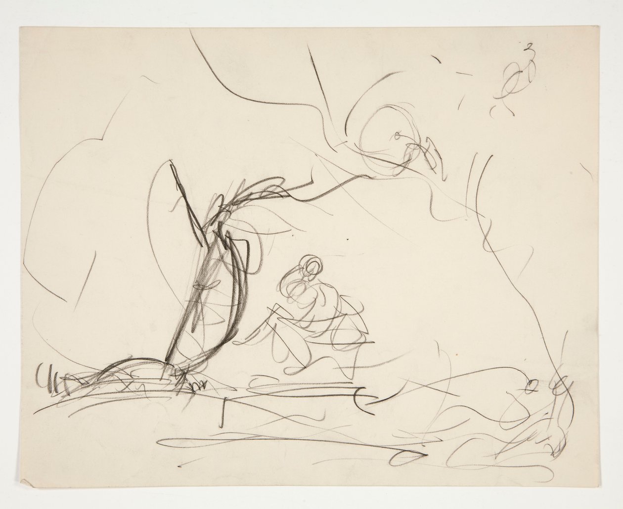 Study for The Quest of the Holy Graal (15 maalauksen sarja Bostonin yleiselle kirjastolle, valmistui vuonna 1901) tekijältä Edwin Austin Abbey