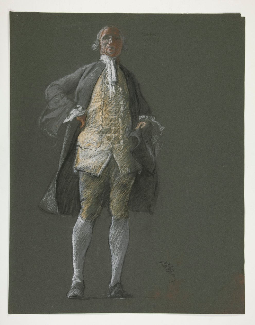 Tutkimus edustaja Robert Morrisin hahmolle vuonna tekijältä Edwin Austin Abbey