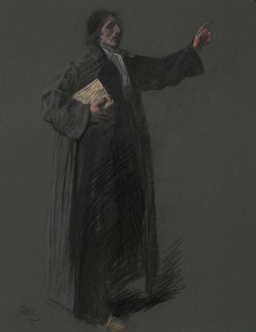 Tutkimus Johann Kelpiuksen hahmolle, in tekijältä Edwin Austin Abbey