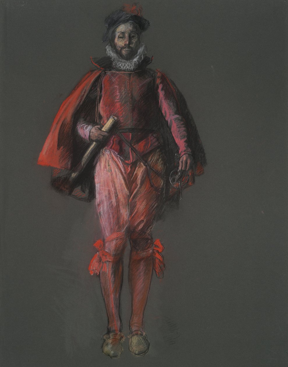 Tutkimus Sir Walter Raleighin hahmolle, in tekijältä Edwin Austin Abbey