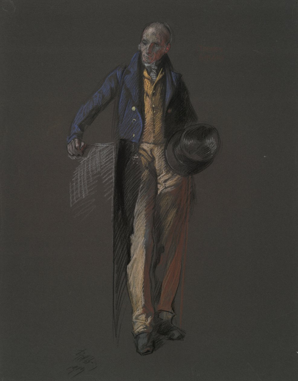 Tutkimus Stephan Girardin hahmolle, in tekijältä Edwin Austin Abbey