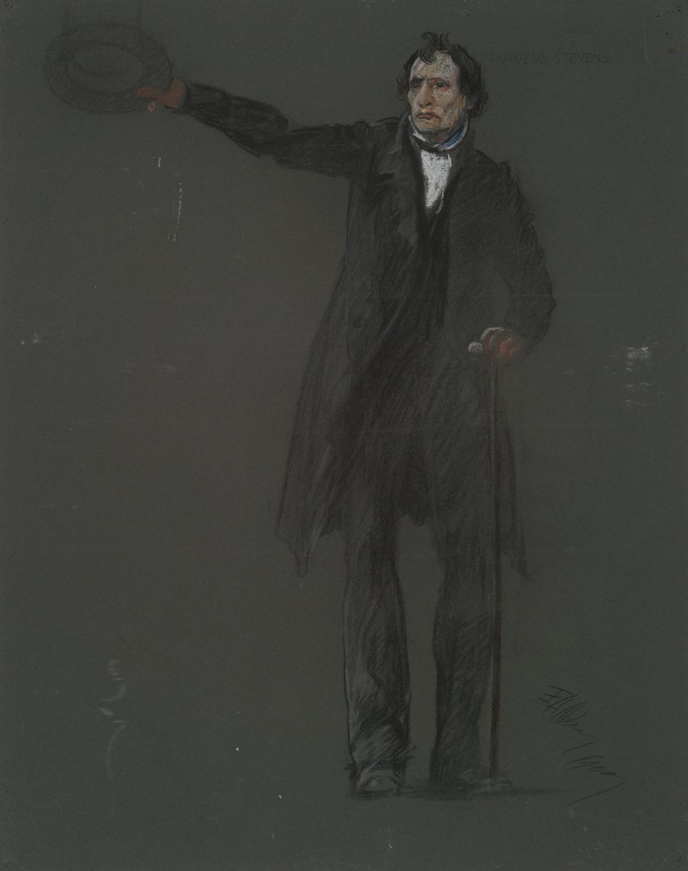 Tutkimus Thaddeus Stevensin hahmolle, in tekijältä Edwin Austin Abbey
