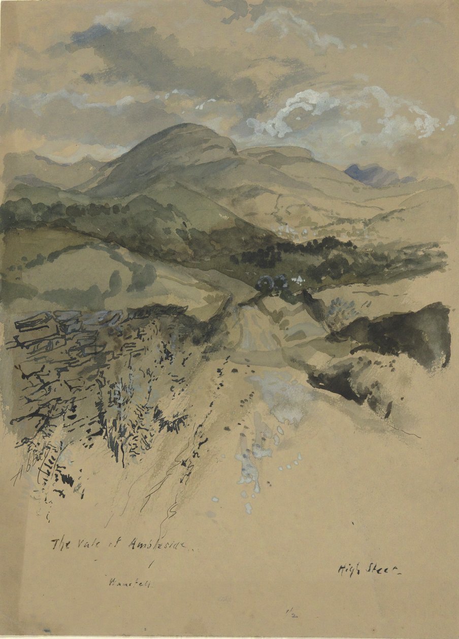 Vale of Ambleside, Wansfell tekijältä Edwin Austin Abbey