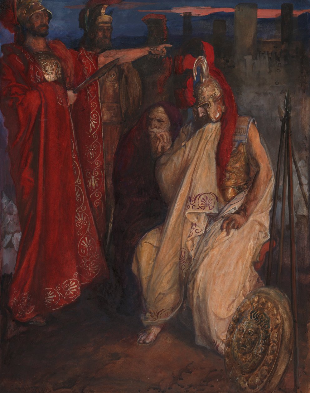 Troilus ja Cressida: Ennen Agamemnonia tekijältä Edwin Austin Abbey