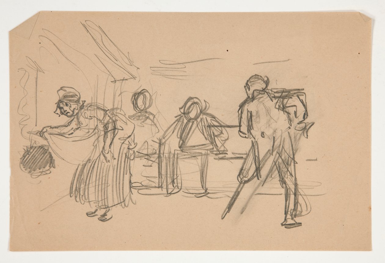 Tuntematon kuvitus Oliver Goldsmithille tekijältä Edwin Austin Abbey