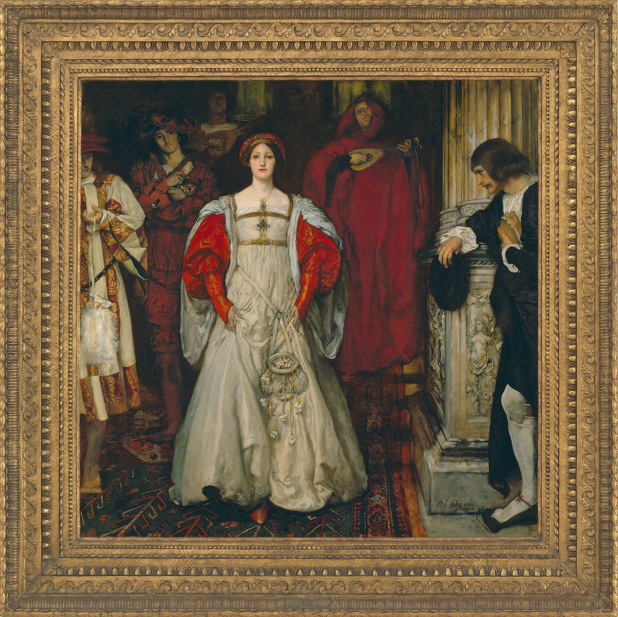 Kuka on Sylvia Mikä hän on, että kaikki swainit ylistävät häntä, n. 1896-1899 tekijältä Edwin Austin Abbey