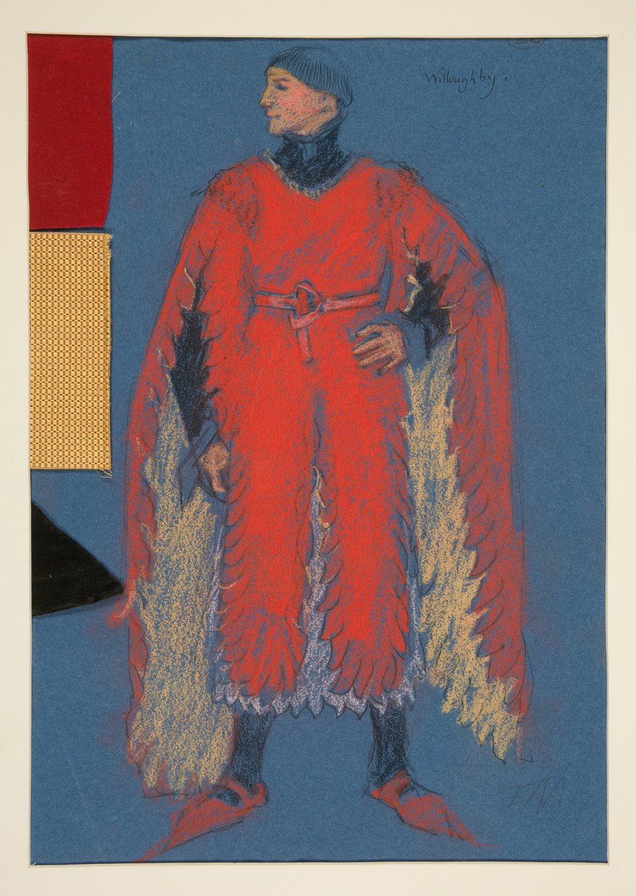 Willoughby, pukupiirros Henry Irvingille tekijältä Edwin Austin Abbey