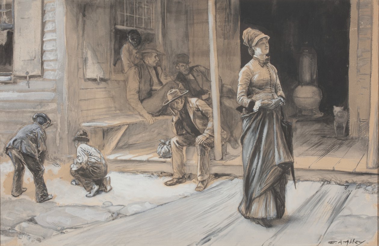 Ylpeänä Kulmansa päällä tekijältä Edwin Austin Abbey