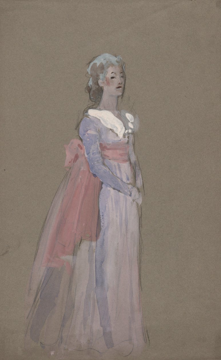 Nainen Empire-mekossa - La Toscan pukututkimus tekijältä Edwin Austin Abbey