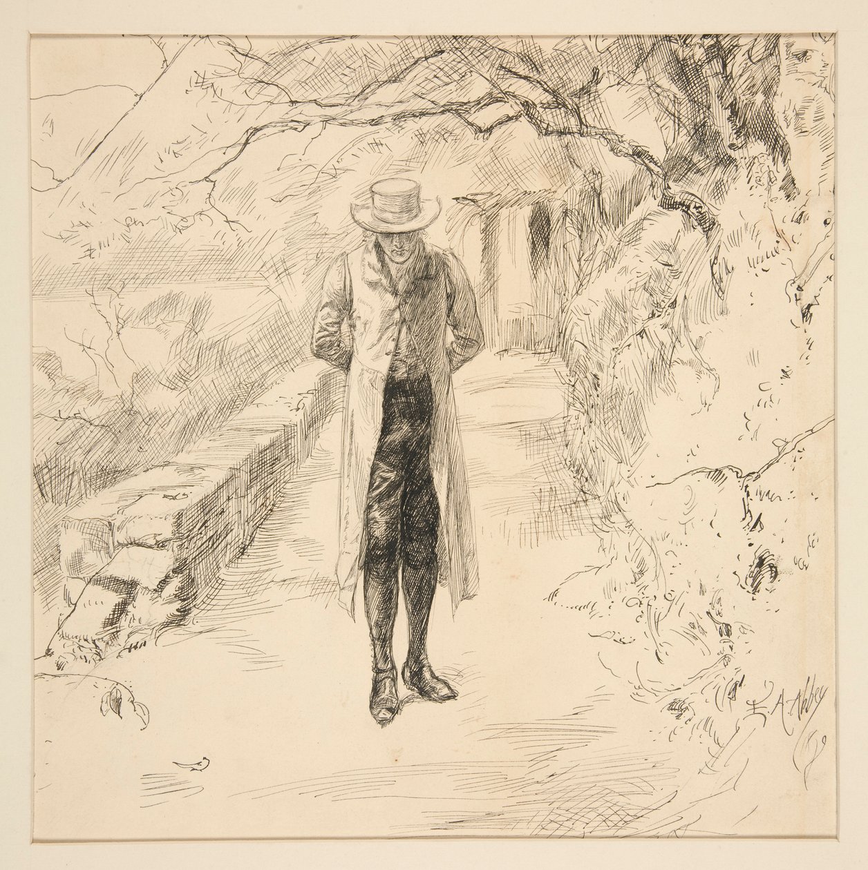 Wordsworth kävelee metsässä: Englantilainen Lakes and Men -sarja, Harperilta tekijältä Edwin Austin Abbey