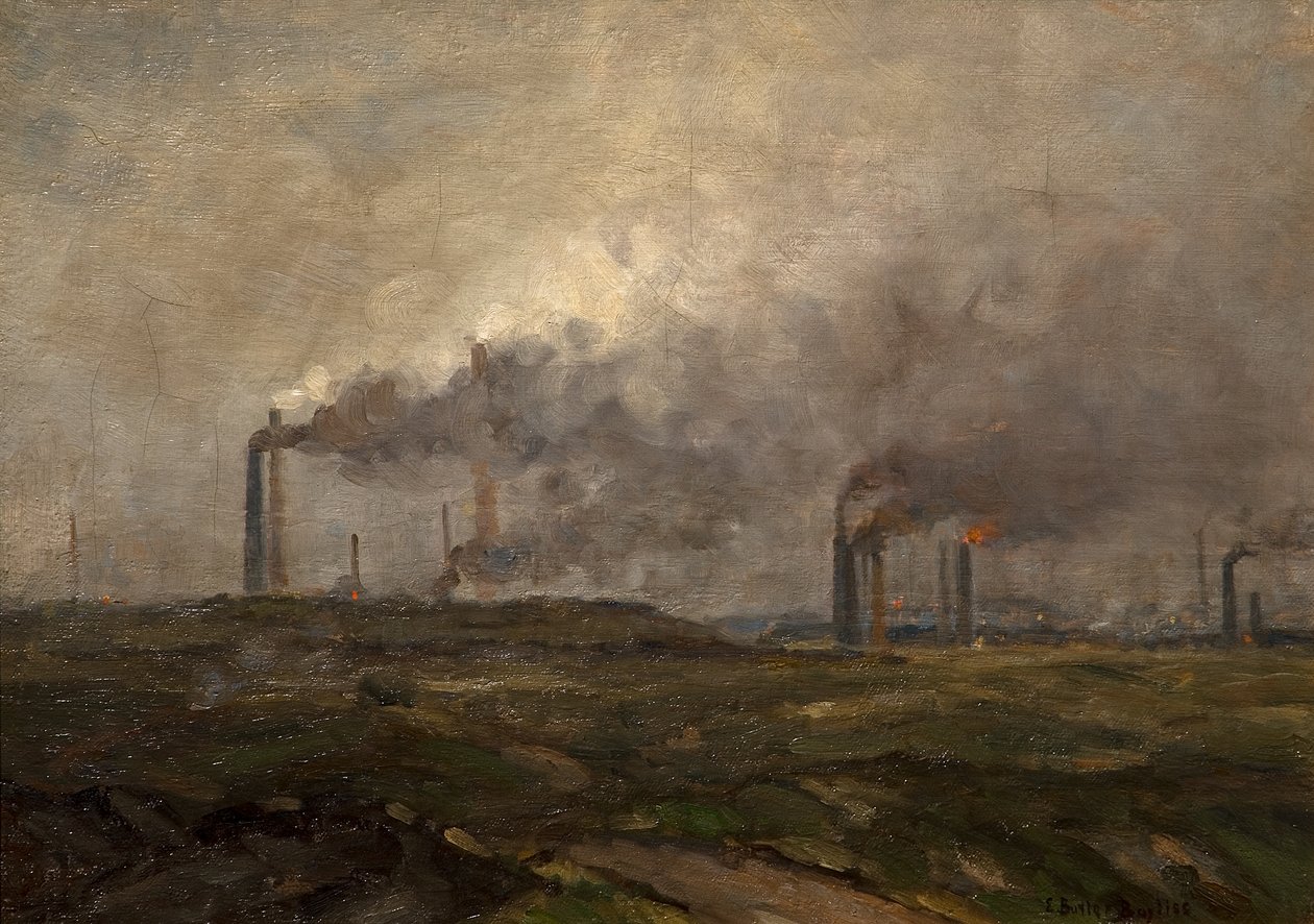 Black Country Skyline (öljy kankaalle) tekijältä Edwin Butler Bayliss