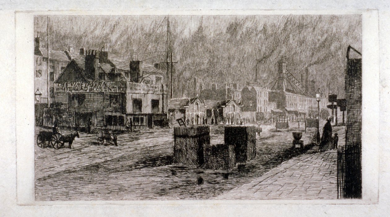 Vine Tavern, Mile End Road, Stepney, Lontoo, 1871 tekijältä Edwin Edwards