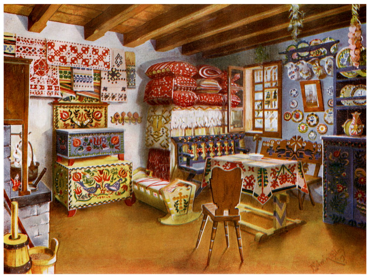 Itävalta-Unkarin talonpoikakalusteet, 1911-1912. tekijältä Edwin Foley