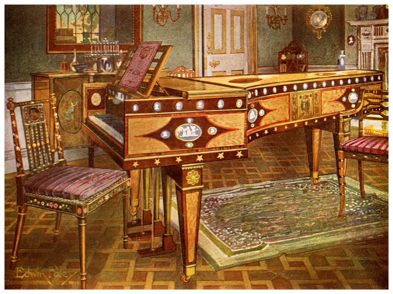 1700-luvun lopun koristekalusteet, 1911-1912. tekijältä Edwin Foley