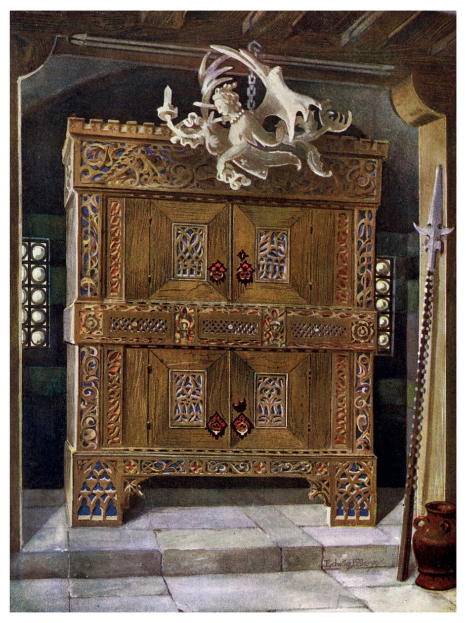 Myöhäisgoottilainen schrank, 1910. tekijältä Edwin Foley