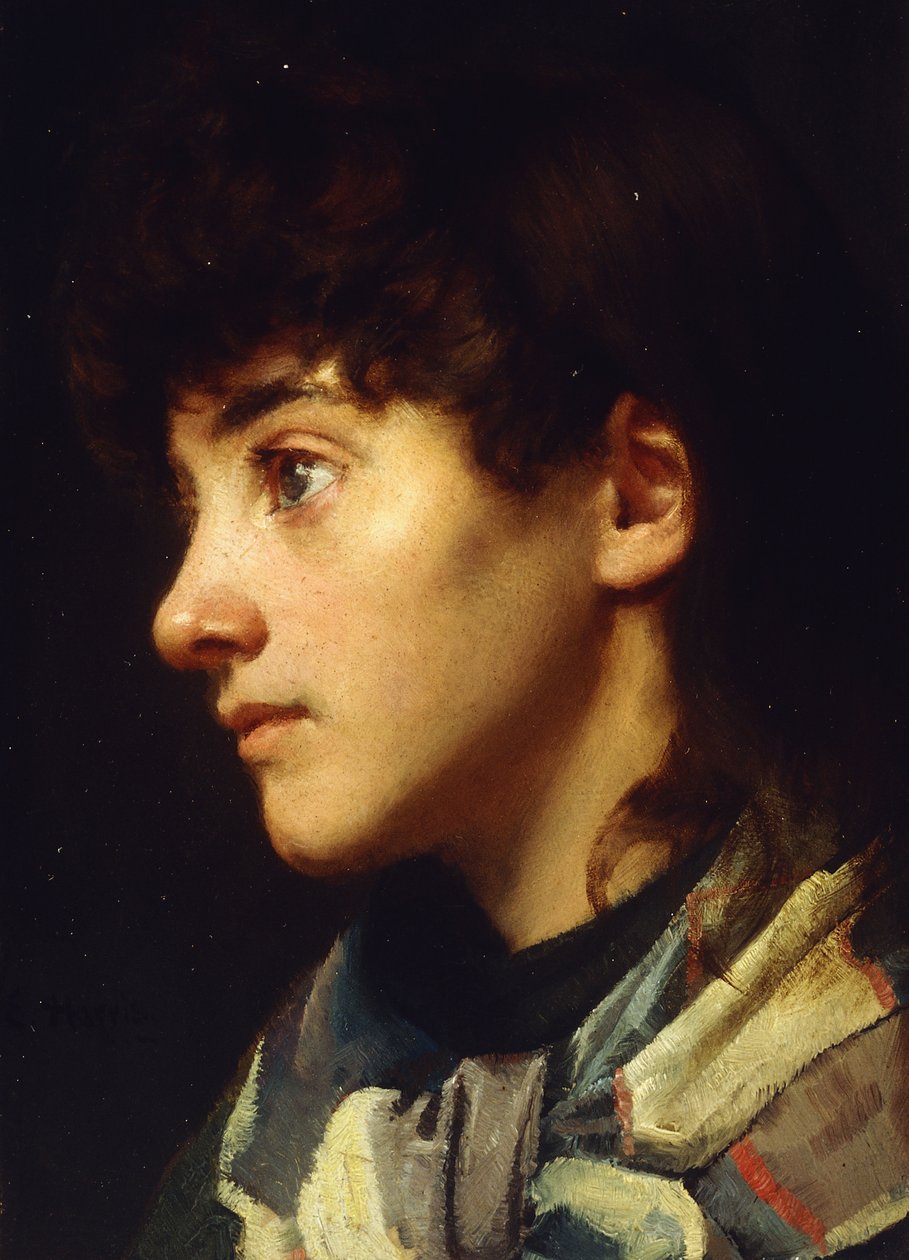 The Newlyn Girl, noin 1895 tekijältä Edwin Harris