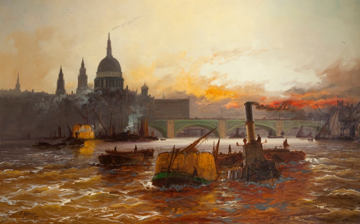 Lontoon allas, 1940-45 tekijältä Edwin Henry Eugene Fletcher