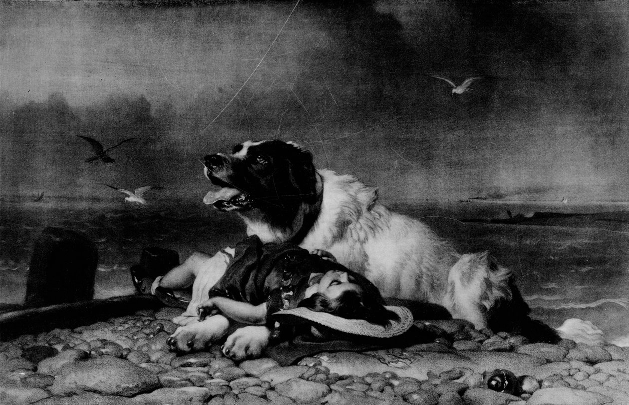 Pelastettu!, c1856, 1911 tekijältä Edwin Landseer