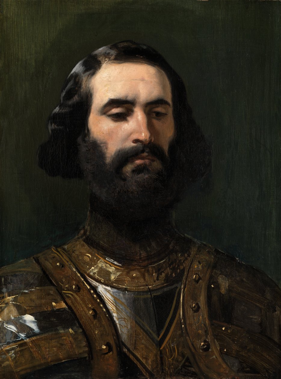 A Knight: a Study (öljy kankaalle) tekijältä Edwin Landseer