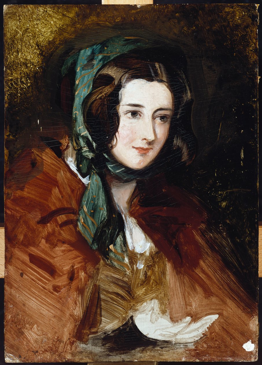 Muotokuvatutkimus Lady Harriet Hamiltonista tekijältä Edwin Landseer