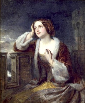 Catherine Seyton Katseella Loch Levenin taisteluista, n. 1840 (öljy kankaalle) tekijältä Edwin Landseer