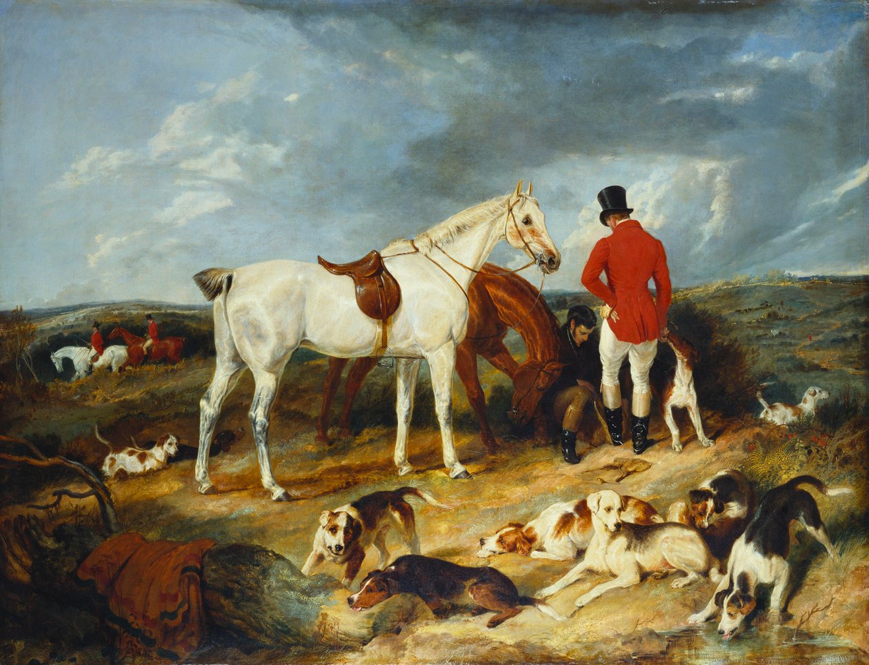 Metsästäjät ja koirat, 1823 tekijältä Edwin Landseer
