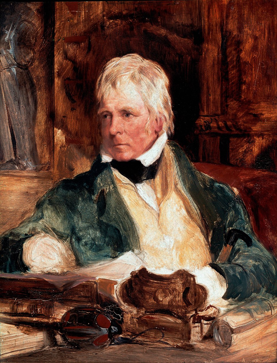 Muotokuva Walter Scottista (1771-1832), skotlantilainen kirjailija, Edwin Henry Landseerin (1802-1873) maalaus 1824 su. 29,2 cm x 24,1 cm Lontoo, National Portrait Gallery tekijältä Edwin Landseer
