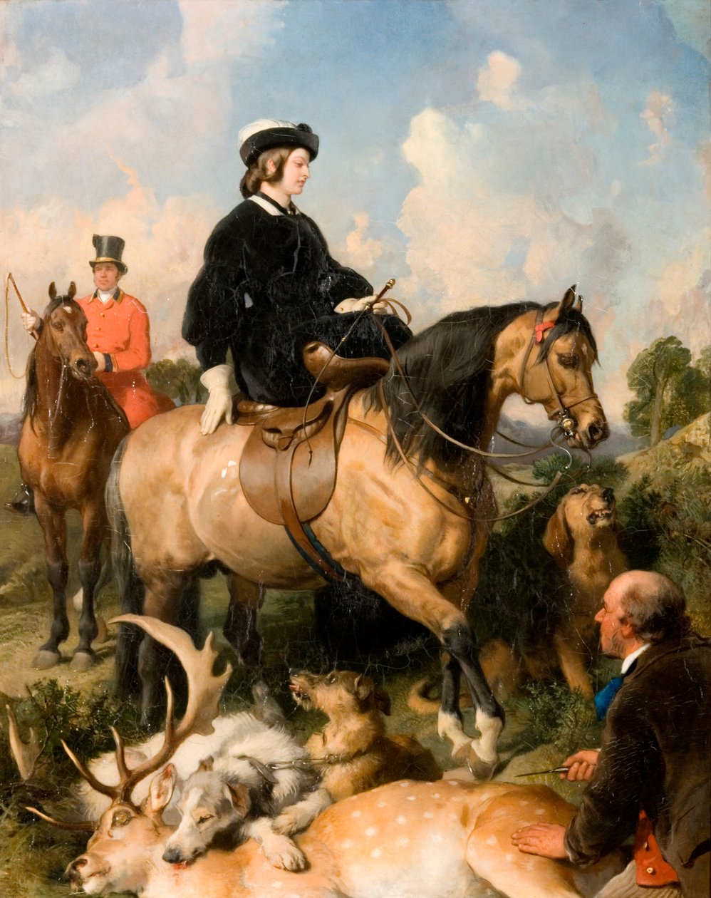 Kuningatar Victoria Windsor Home Parkissa, 1865 tekijältä Edwin Landseer