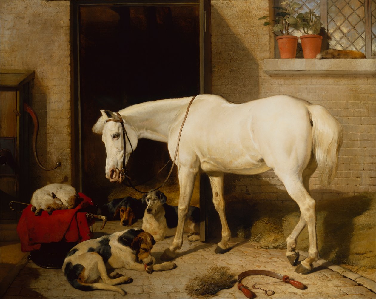 Scarbro, vanha kansihakki (öljy kankaalle) tekijältä Edwin Landseer