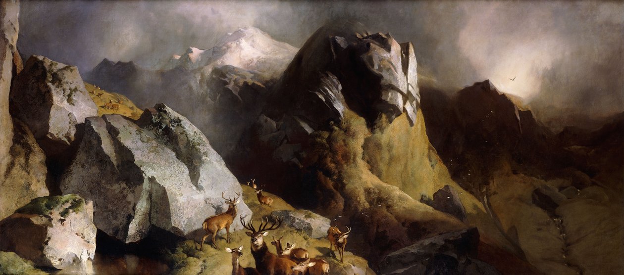 Deer Pass, noin 1852 tekijältä Edwin Landseer