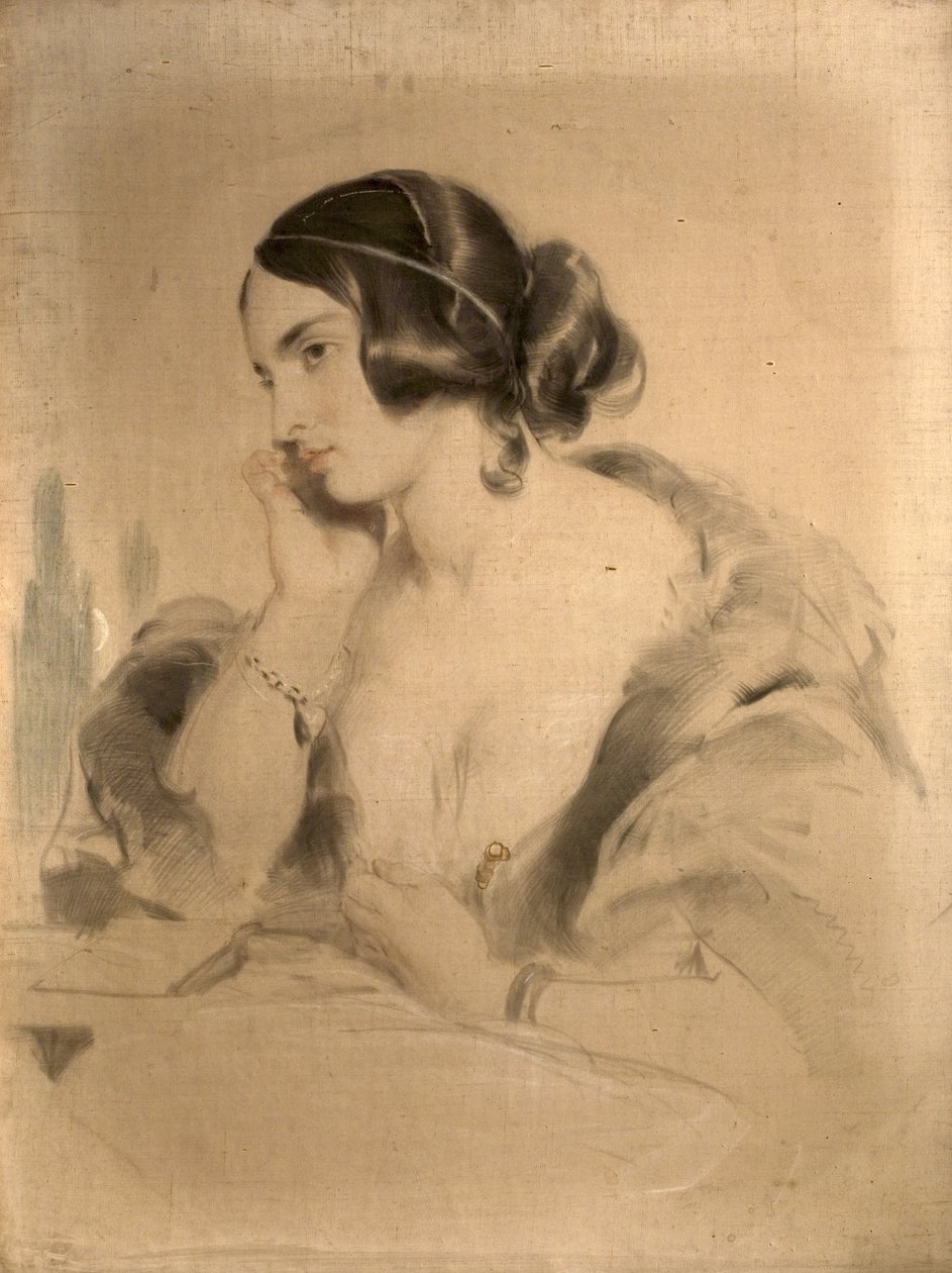 Arvoisa rouva Norton, n. 1850 tekijältä Edwin Landseer