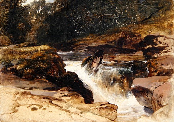 "The Pot of Gartness", Drymen, Stirlingshire, noin 1830 (öljy paneelille). tekijältä Edwin Landseer
