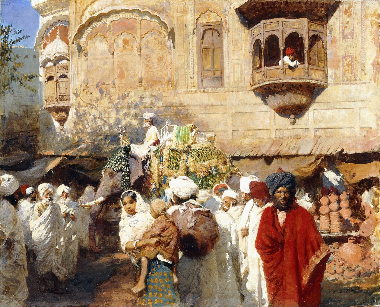 Katu Jodphurissa, Intiassa, tekijältä Edwin Lord Weeks