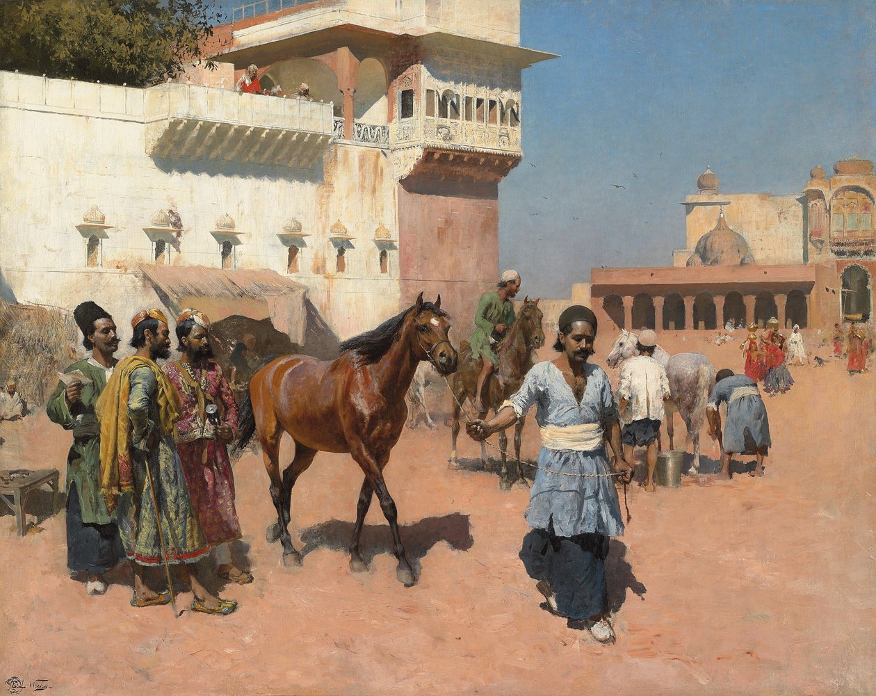 Persialainen hevoskauppias, Bombay, 1880-luku tekijältä Edwin Lord Weeks