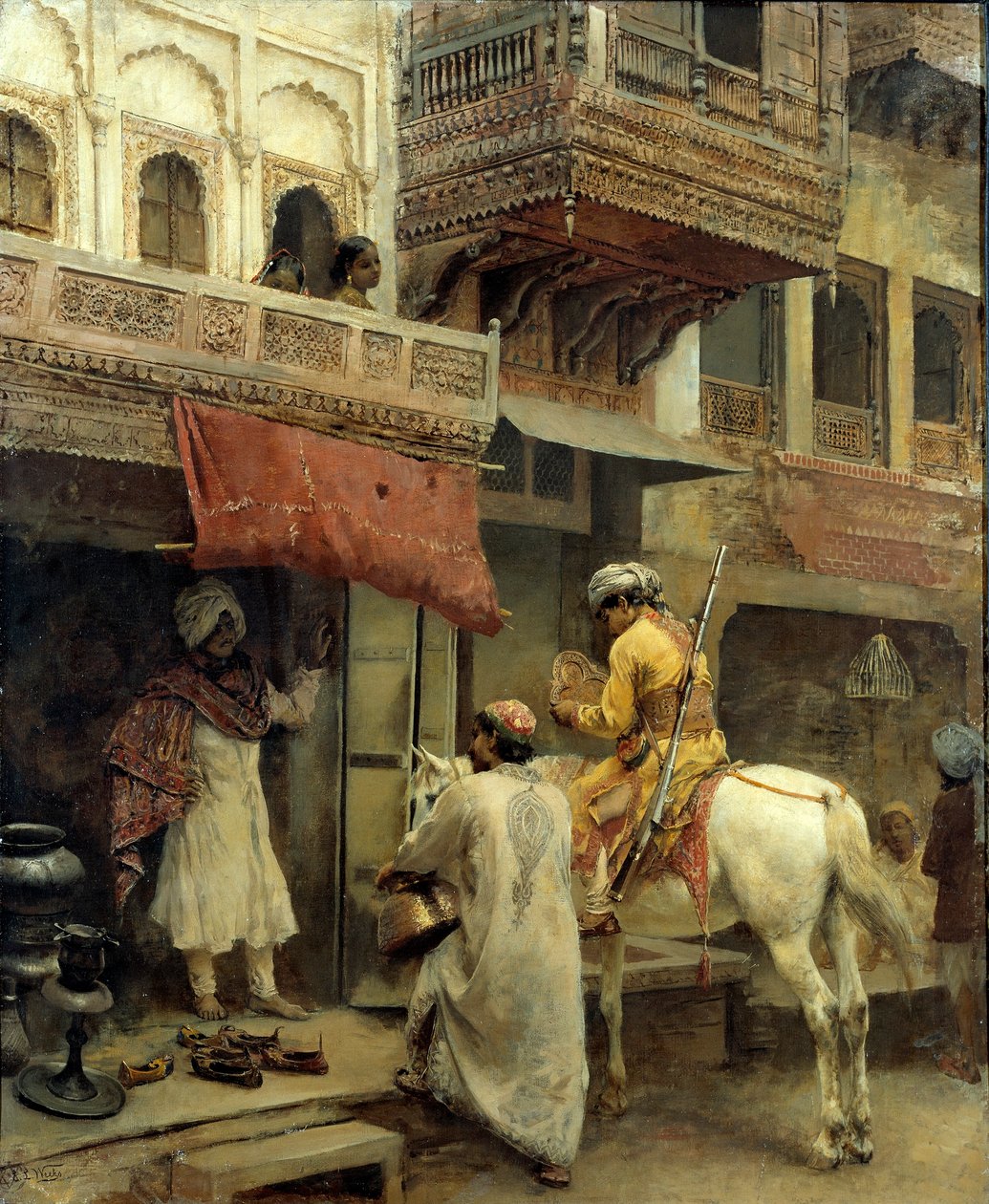Katunäkymä Intiassa tekijältä Edwin Lord Weeks
