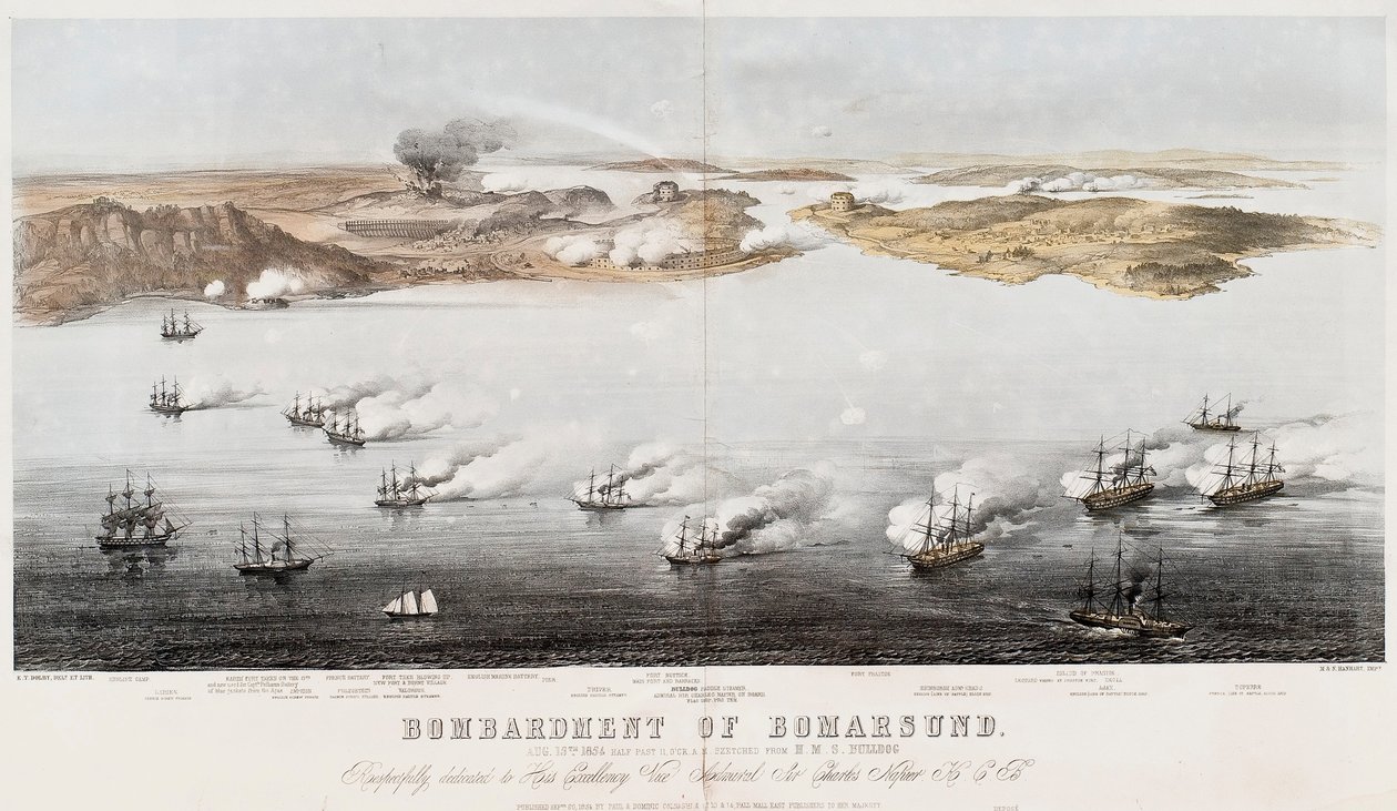 Bomarsundin pommitukset 1854 tekijältä Edwin Thomas Dolby