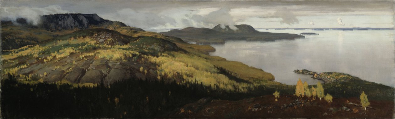 Pielisjärven syysmaisema tekijältä Eero Järnefelt