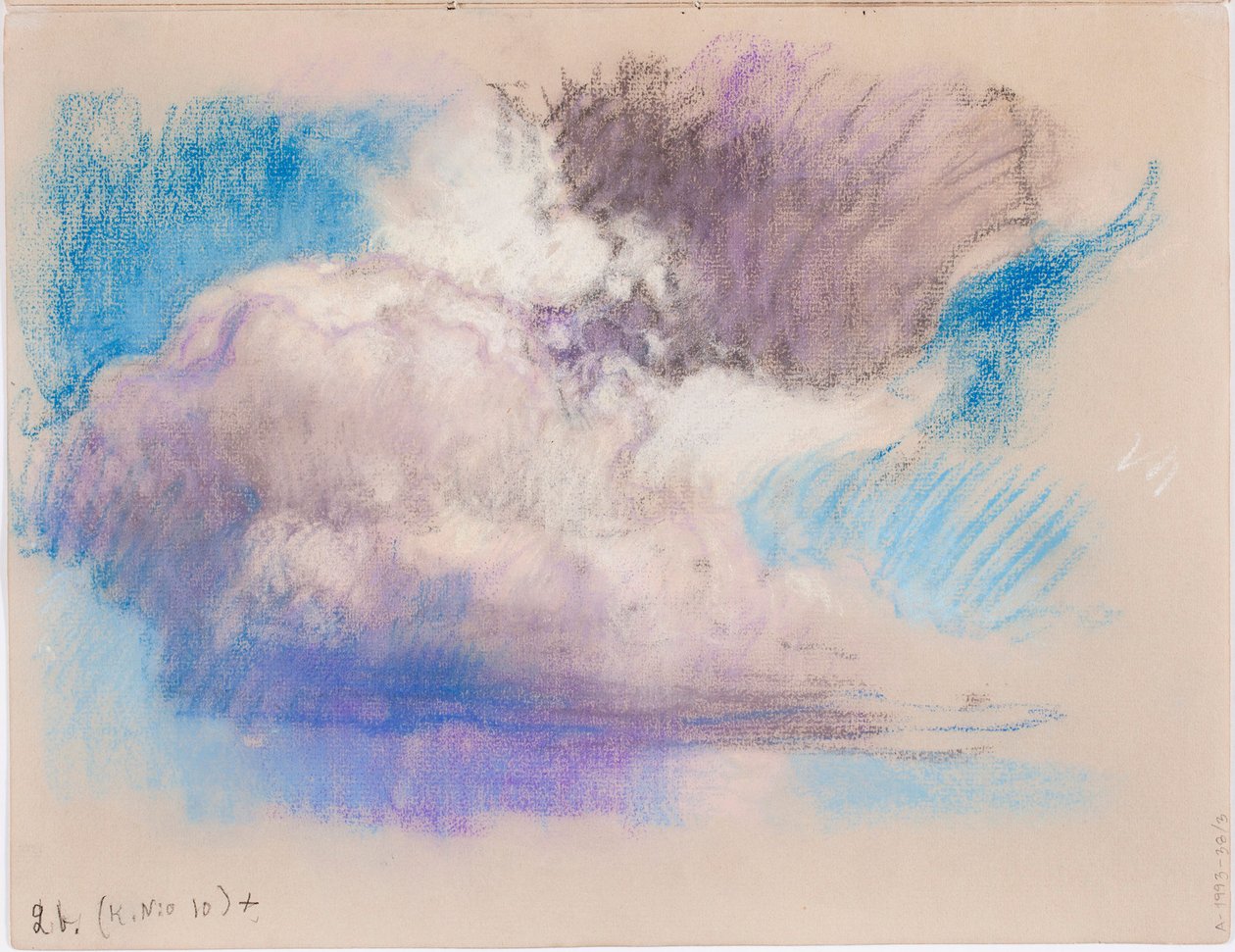 Wolken, Seite aus Järnefelts Skizzenbuch tekijältä Eero Järnefelt