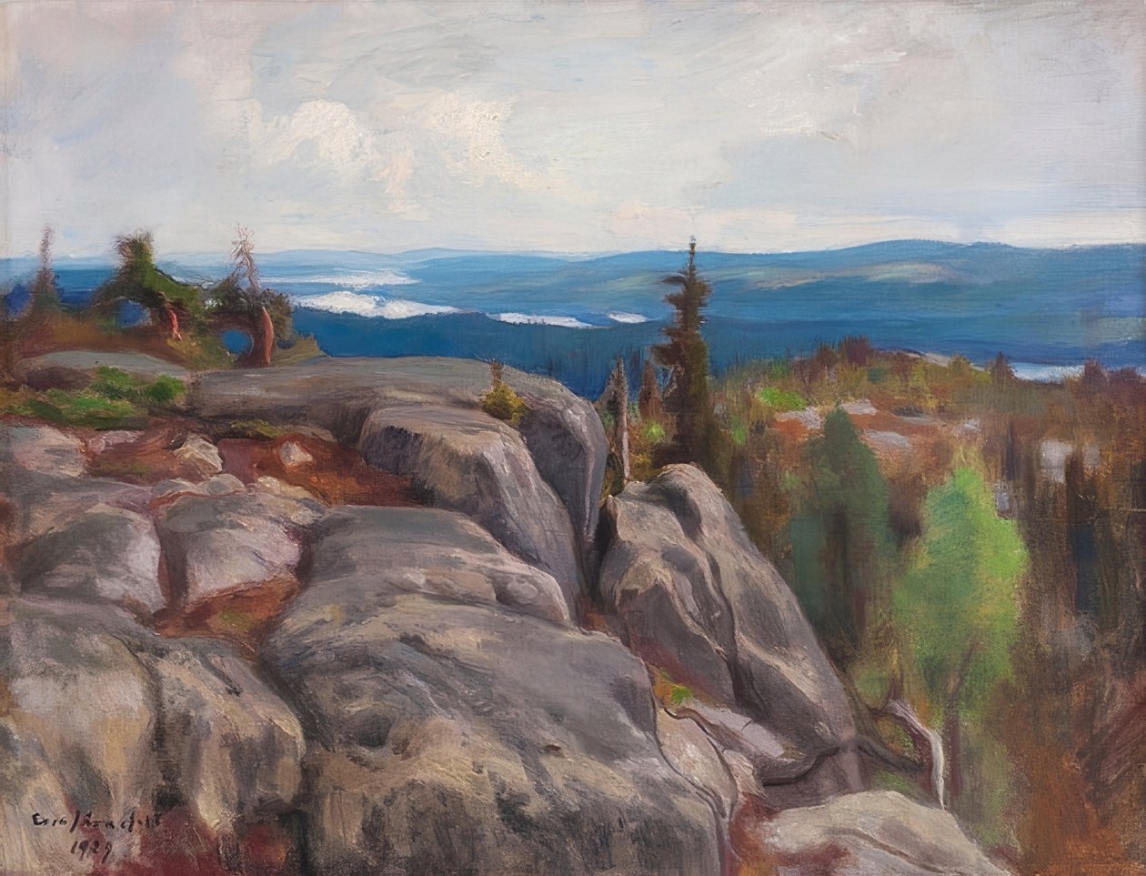 Landschaft (Maisema Kolilta). 1929 tekijältä Eero Järnefelt