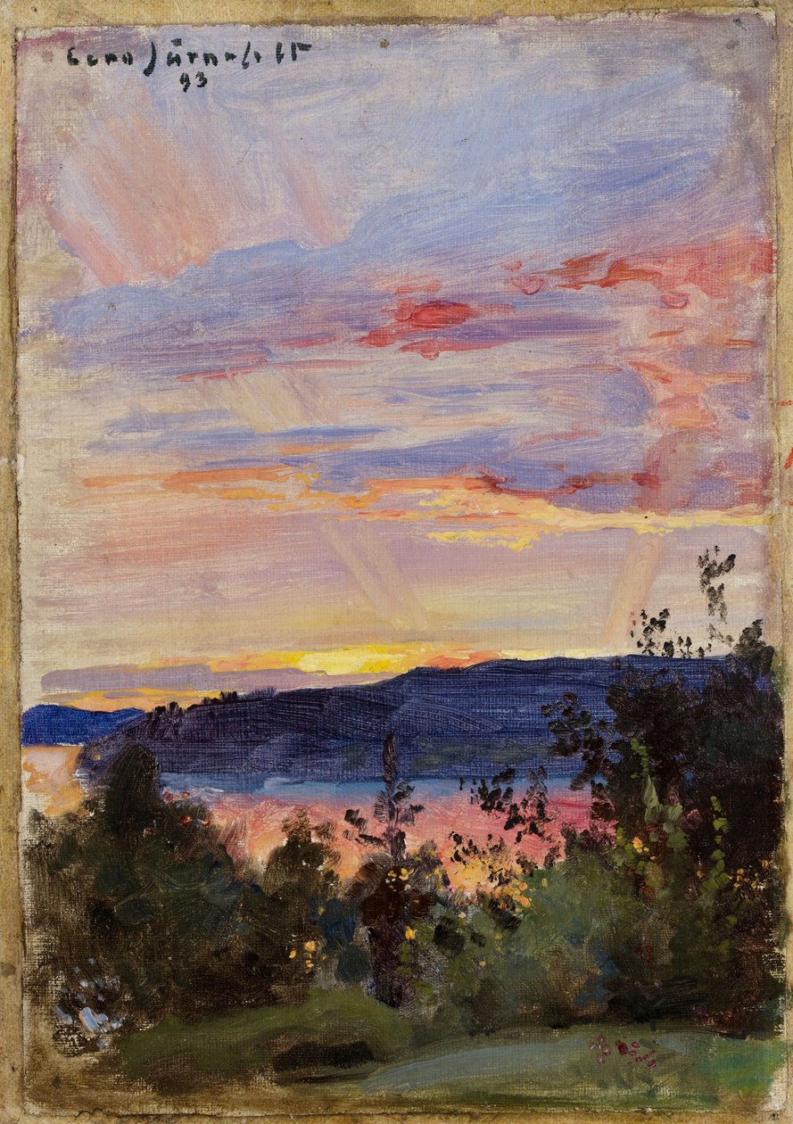 Auringonlasku tekijältä Eero Järnefelt